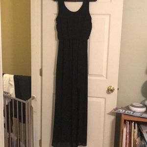 High low black dress